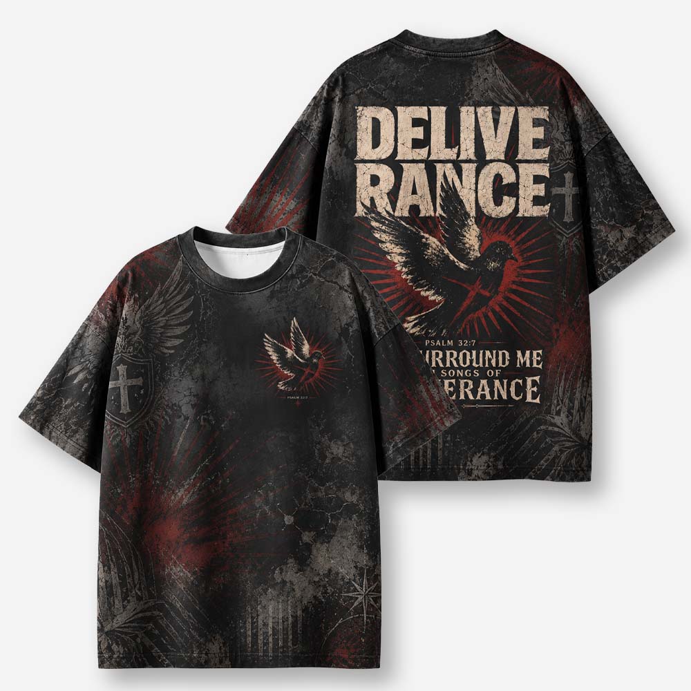 Rescue Dove Eco Oversized Graphic Tees · GRS Certified