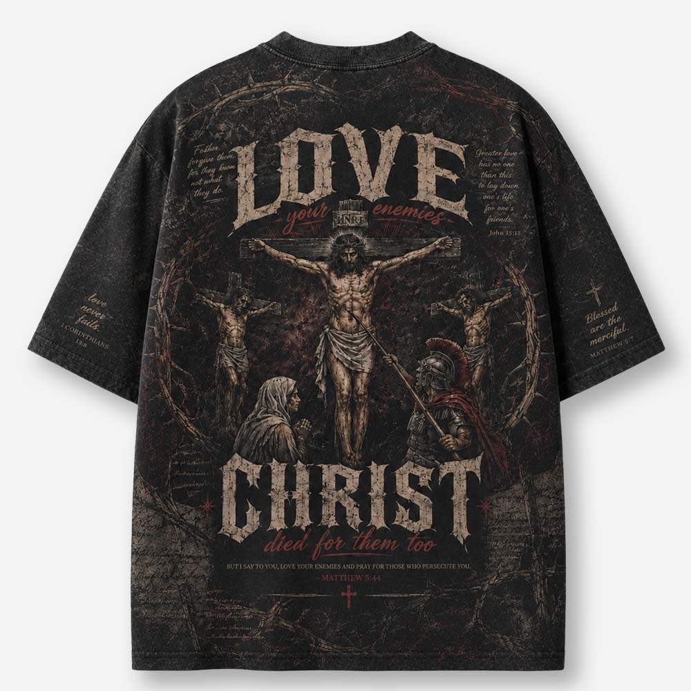 Love Beyond Limits Eco Oversized Graphic Tees · GRS Certified