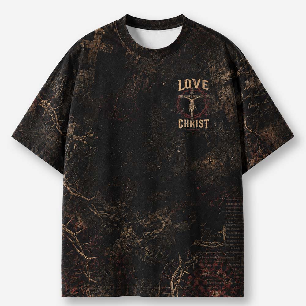 Love Beyond Limits Eco Oversized Graphic Tees · GRS Certified