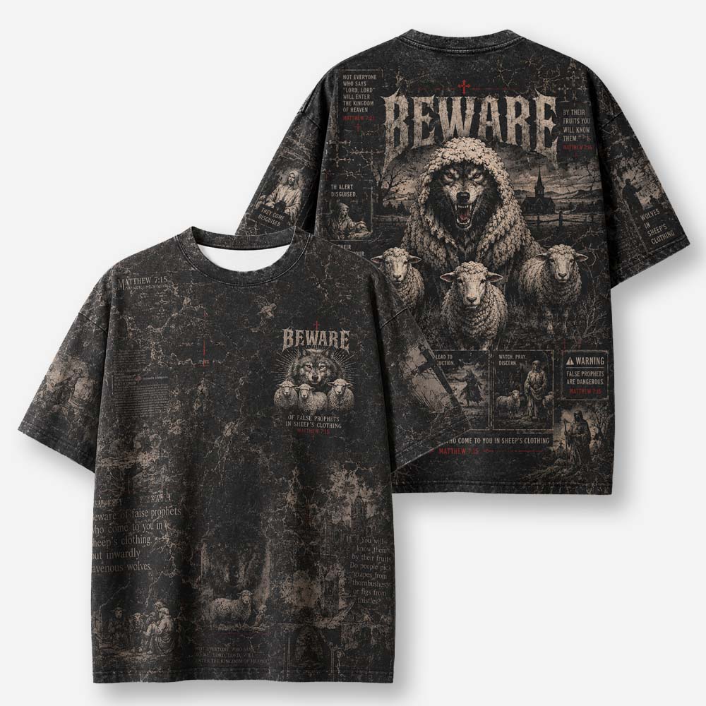 Hidden Wolf Eco Oversized Graphic Tees · GRS Certified