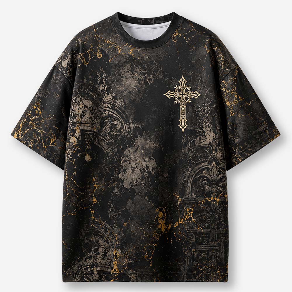 Golden Angel Eco Oversized Graphic Tees · GRS Certified