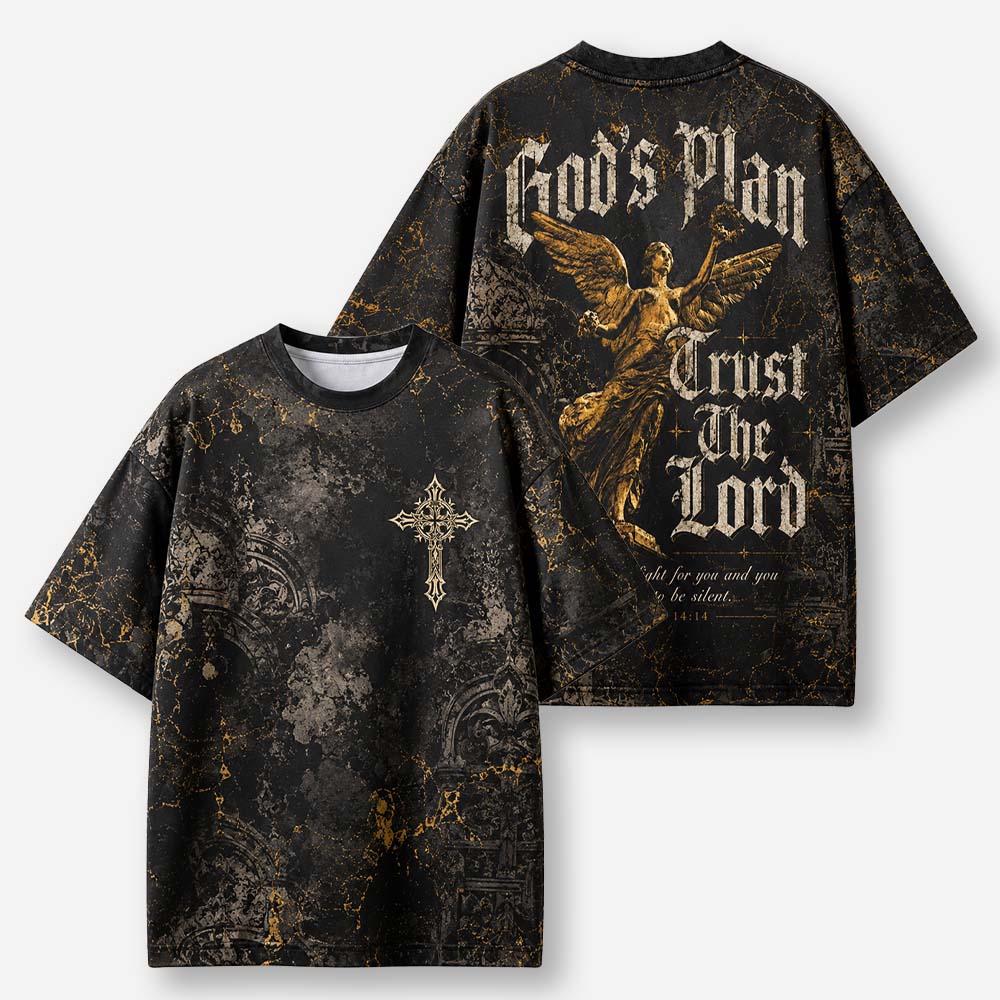 Golden Angel Eco Oversized Graphic Tees · GRS Certified