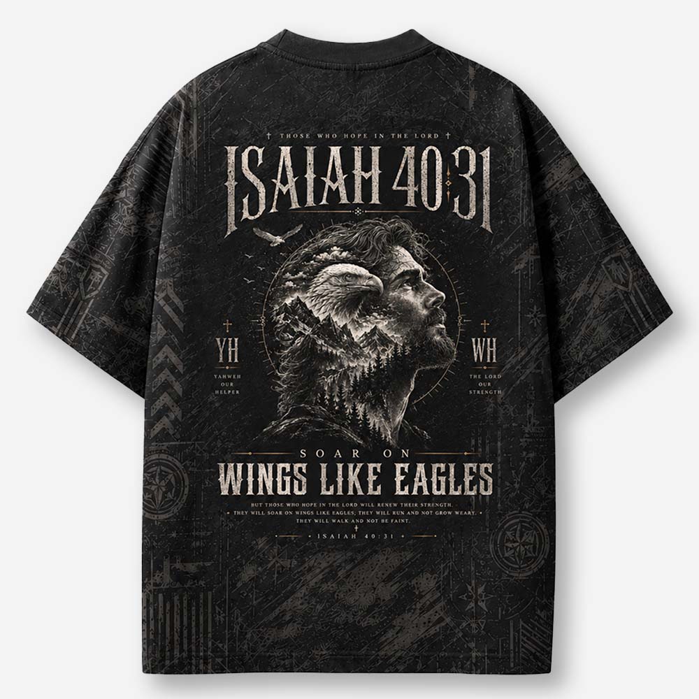 Eagle Ascend Eco Oversized Graphic Tees · GRS Certified