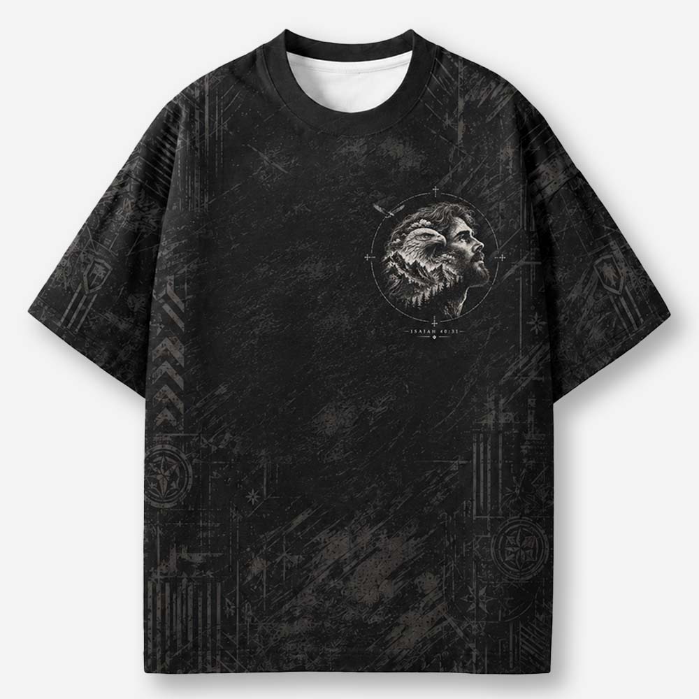 Eagle Ascend Eco Oversized Graphic Tees · GRS Certified