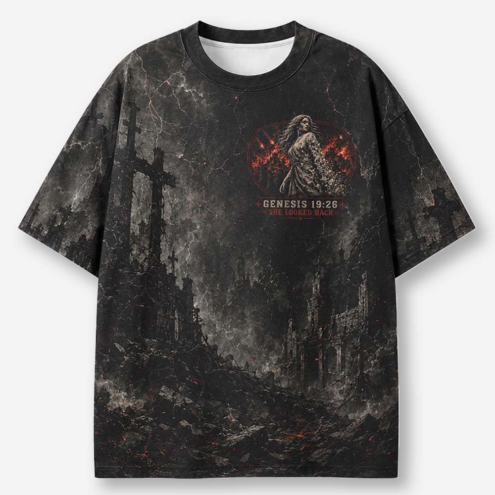 Looking Back Eco Oversized Graphic Tees · GRS Certified