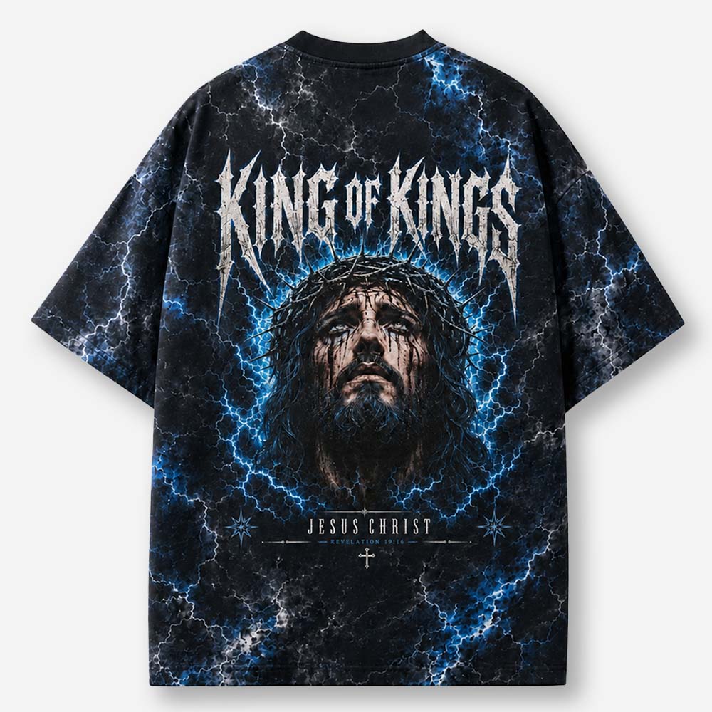 Crowned Storm Eco Oversized Graphic Tees · GRS Certified