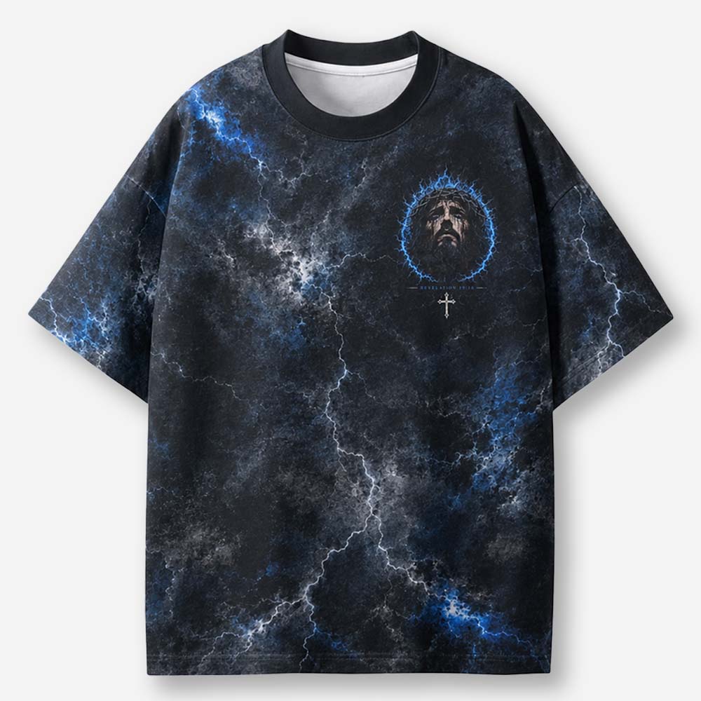 Crowned Storm Eco Oversized Graphic Tees · GRS Certified