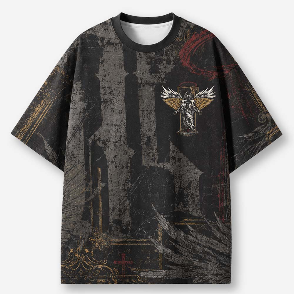 Winged Emblem Eco Oversized Graphic Tees · GRS Certified