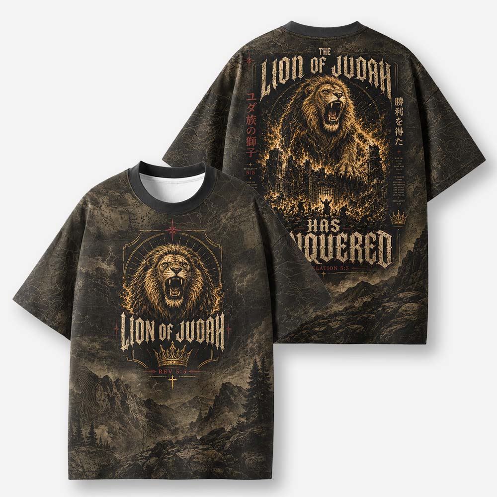 Roaring Lion Eco Oversized Graphic Tees · GRS Certified