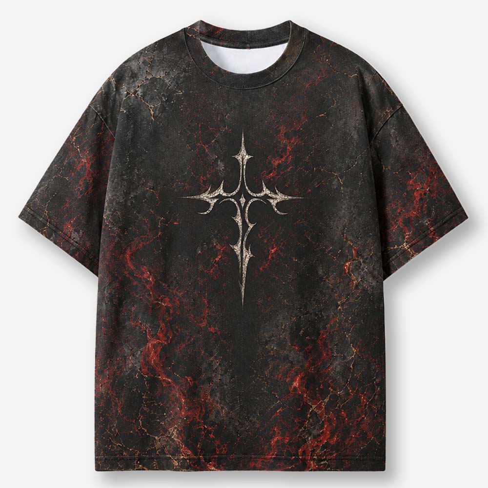 Angel Warrior Eco Oversized Graphic Tees · GRS Certified