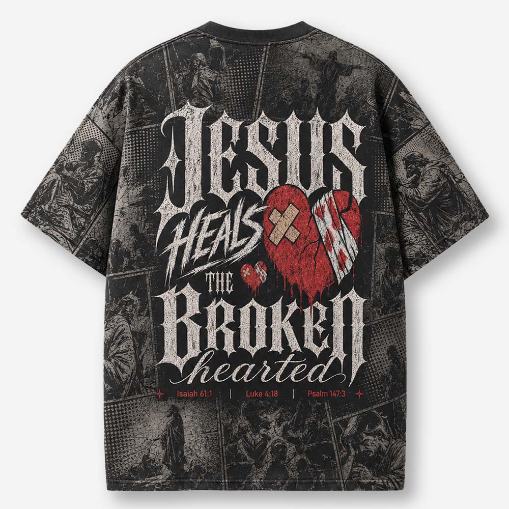 Restored Heart Eco Oversized Graphic Tees · GRS Certified