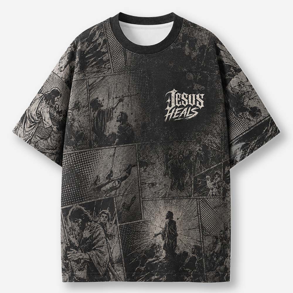 Restored Heart Eco Oversized Graphic Tees · GRS Certified