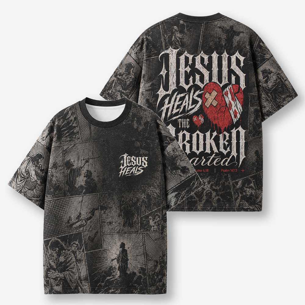 Restored Heart Eco Oversized Graphic Tees · GRS Certified
