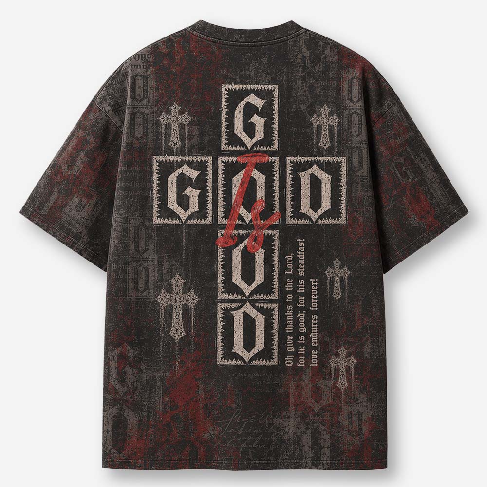 Goodness Block Eco Oversized Graphic Tees · GRS Certified