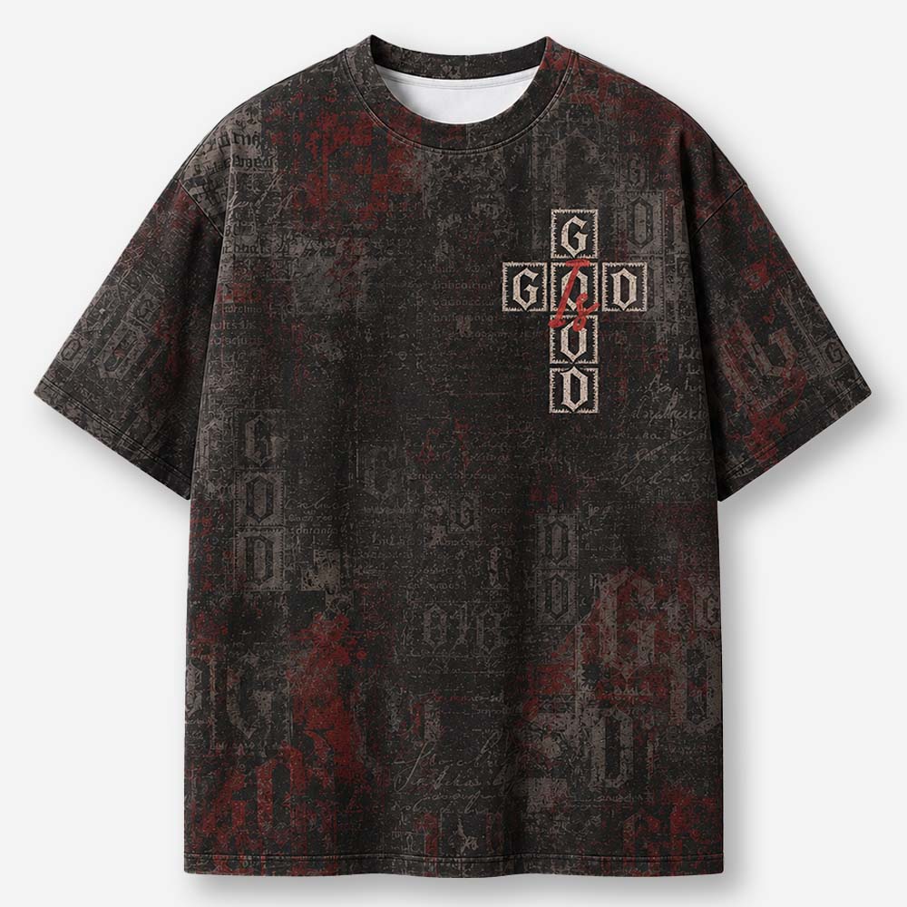 Goodness Block Eco Oversized Graphic Tees · GRS Certified