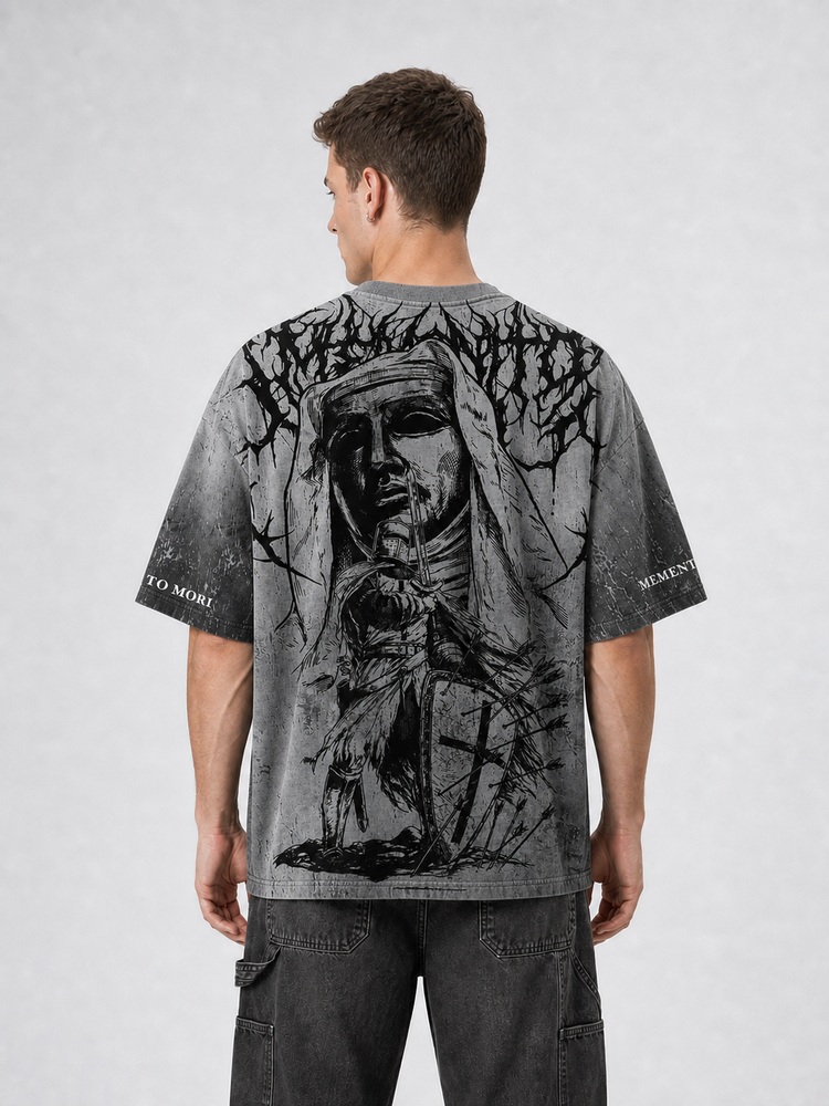 Memento Mori Eco Oversized Graphic Tees · GRS Certified