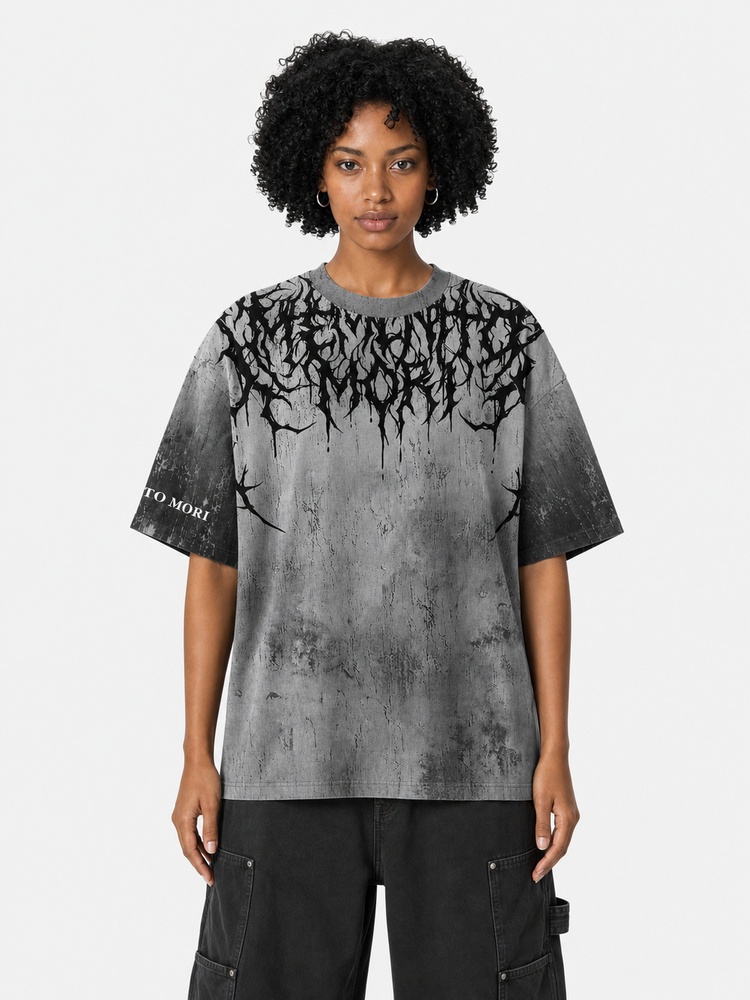 Memento Mori Eco Oversized Graphic Tees · GRS Certified