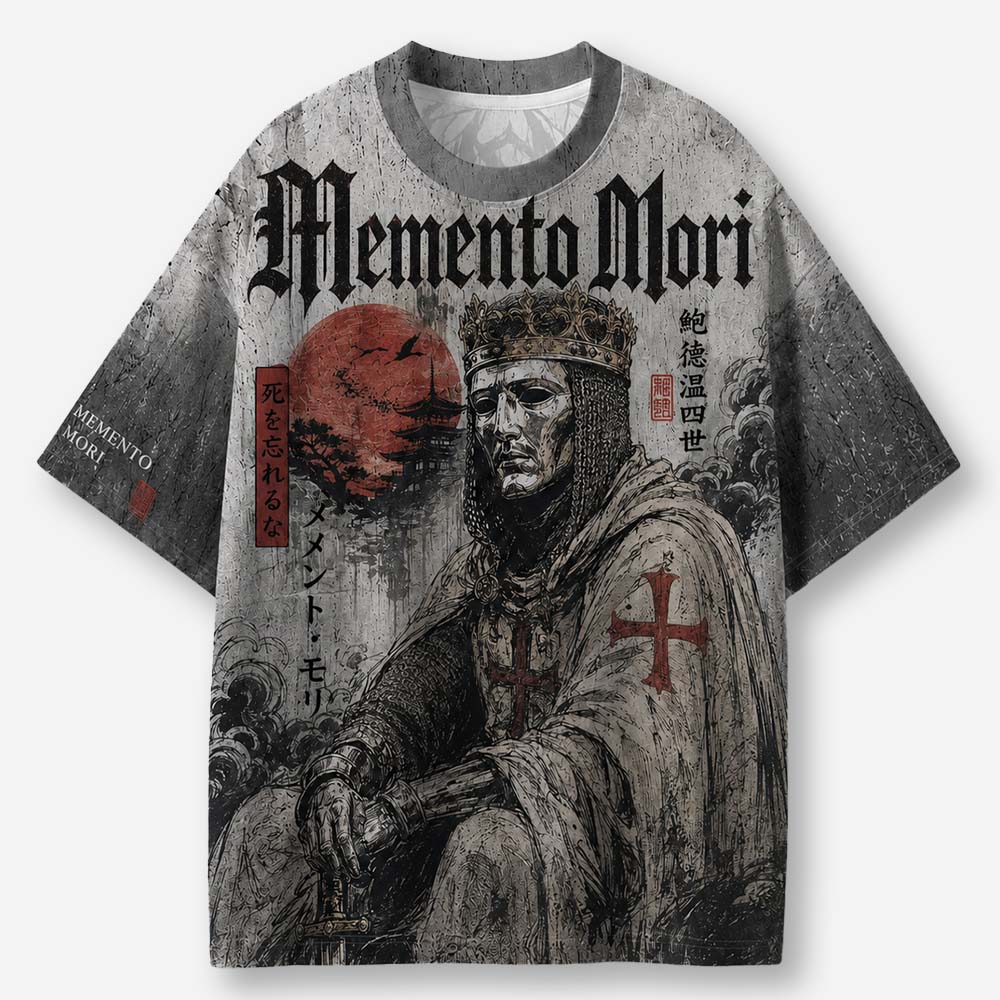 Memento Mori Eco Oversized Graphic Tees · GRS Certified