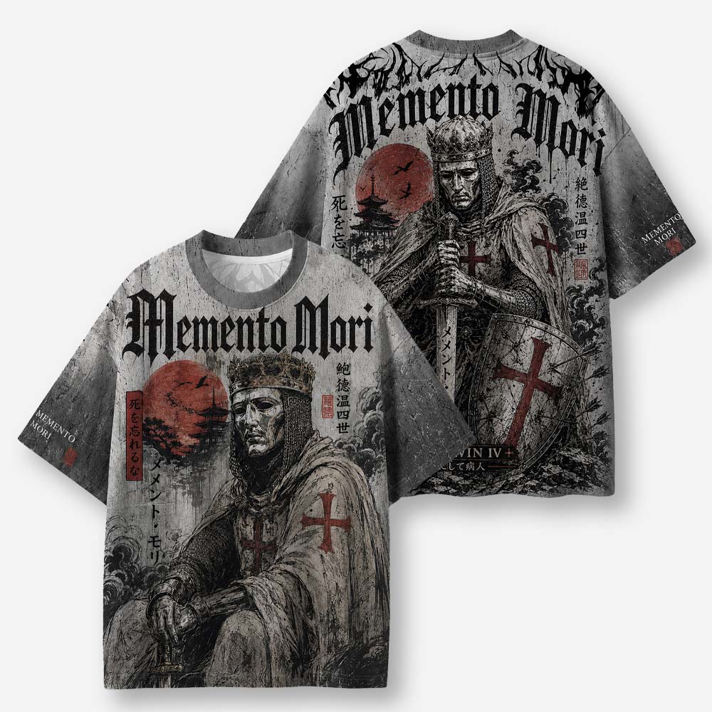 Memento Mori Eco Oversized Graphic Tees · GRS Certified