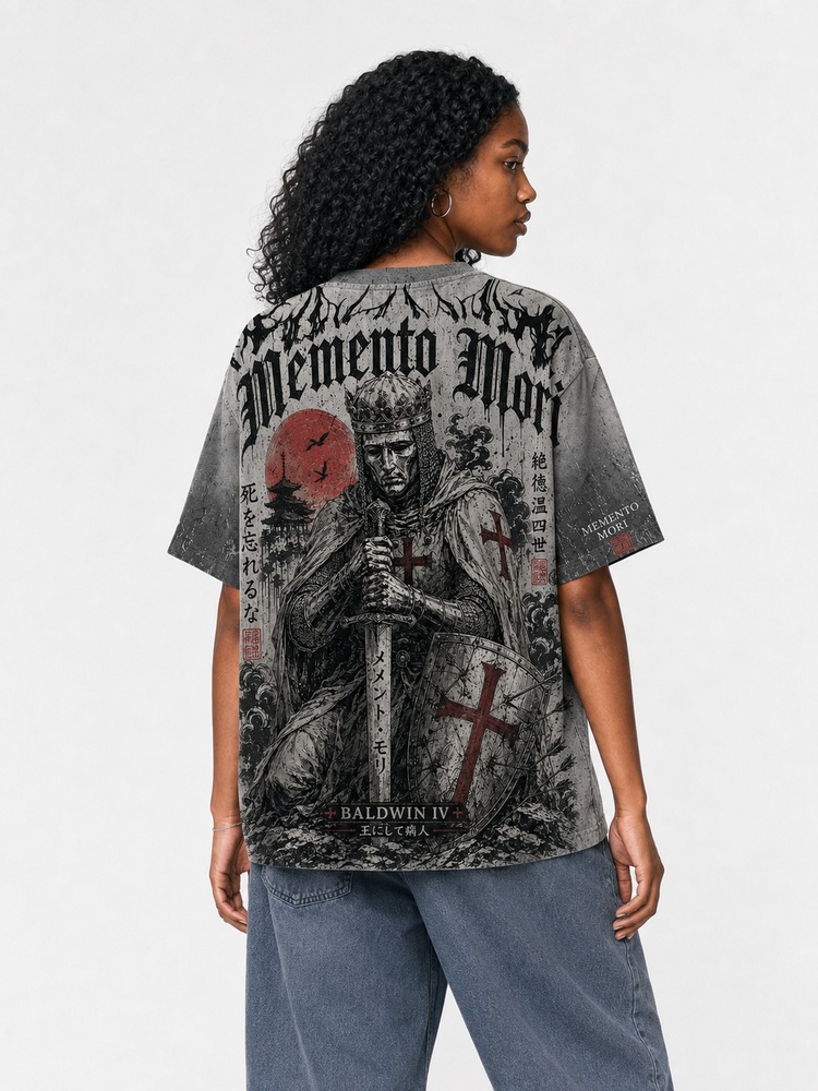 Memento Mori Eco Oversized Graphic Tees · GRS Certified