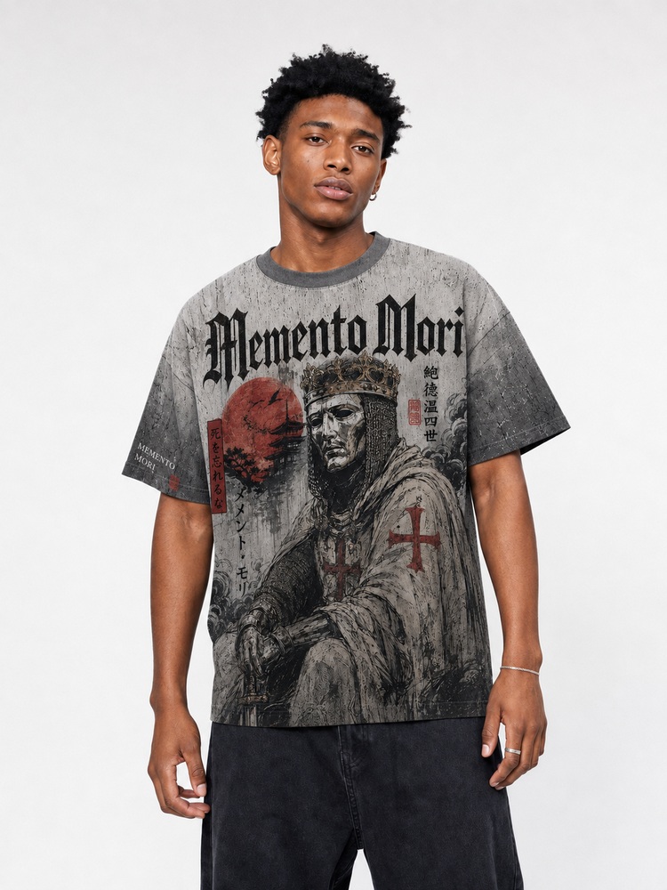 Memento Mori Eco Oversized Graphic Tees · GRS Certified