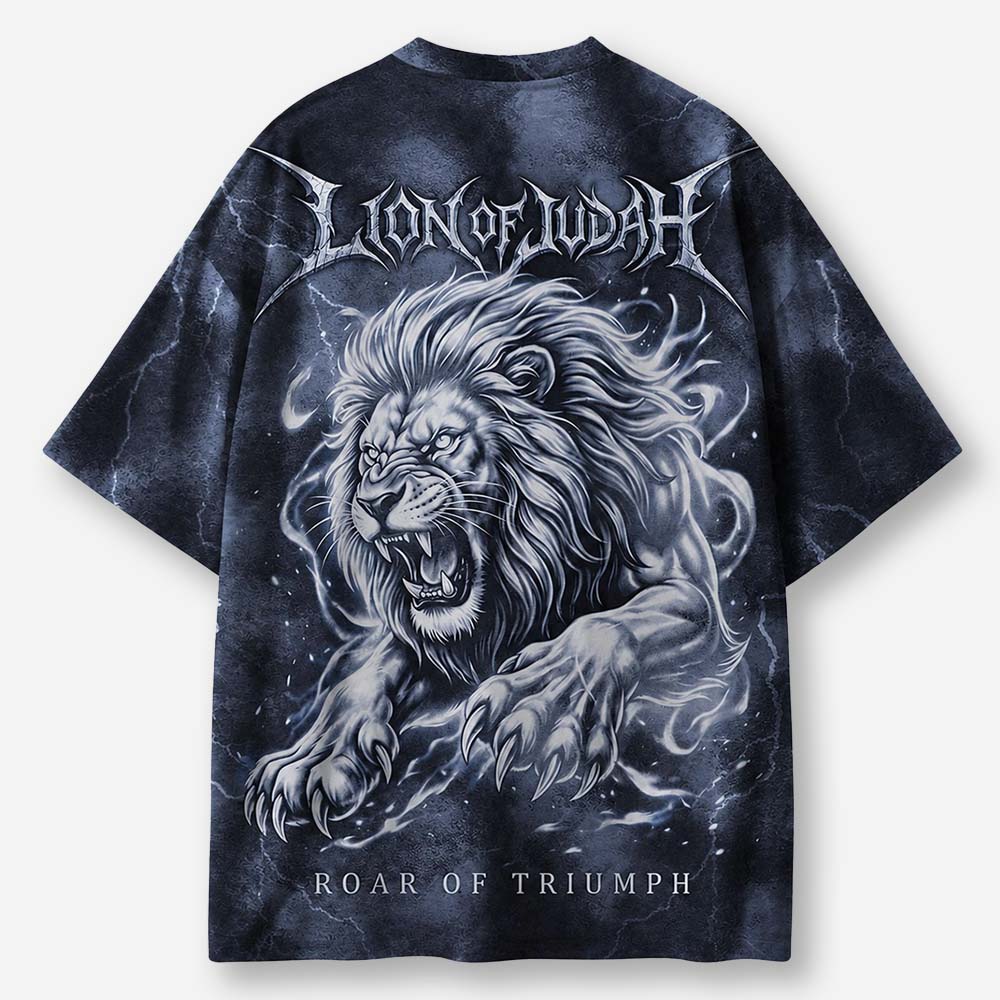 Storm Lion Eco Oversized Graphic Tees · GRS Certified