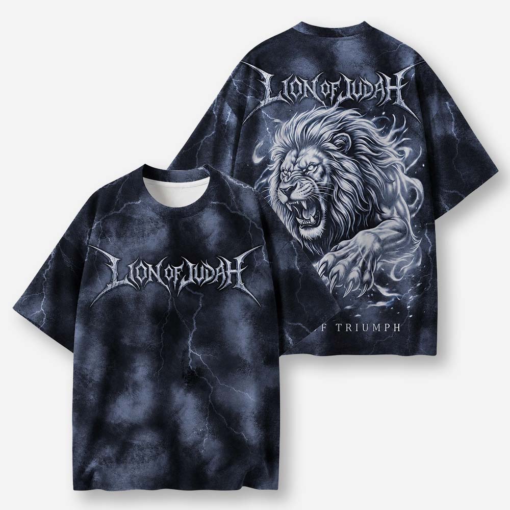Storm Lion Eco Oversized Graphic Tees · GRS Certified