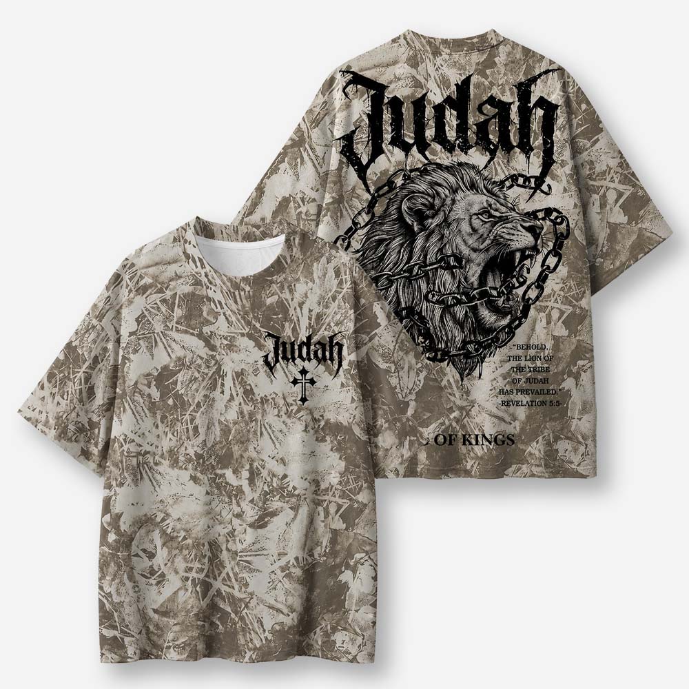 Chained Lion Eco Oversized Graphic Tees · GRS Certified