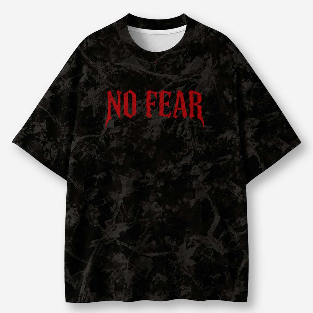Fearless Lion Eco Oversized Graphic Tees · GRS Certified