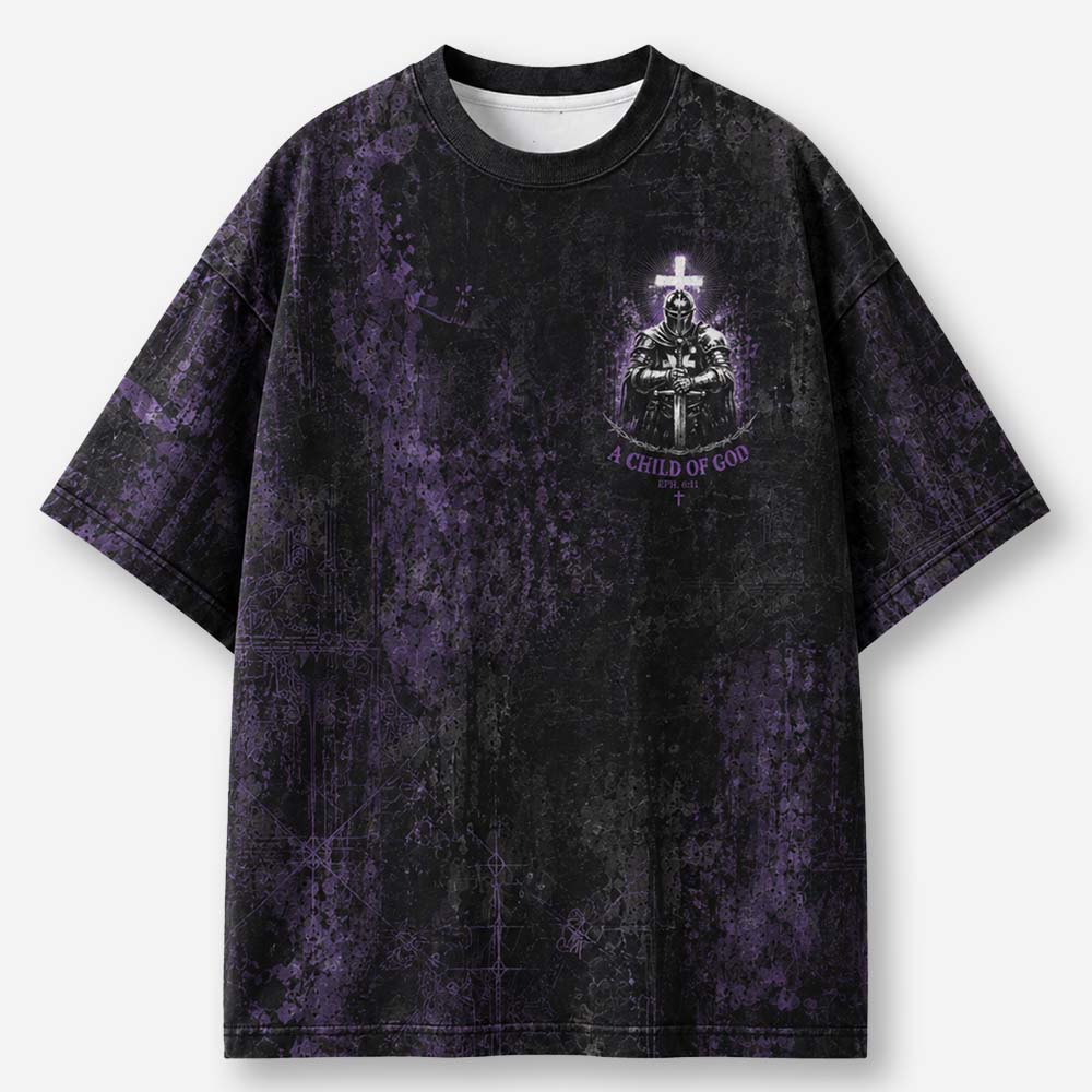 Skull Knight Eco Oversized Graphic Tees · GRS Certified