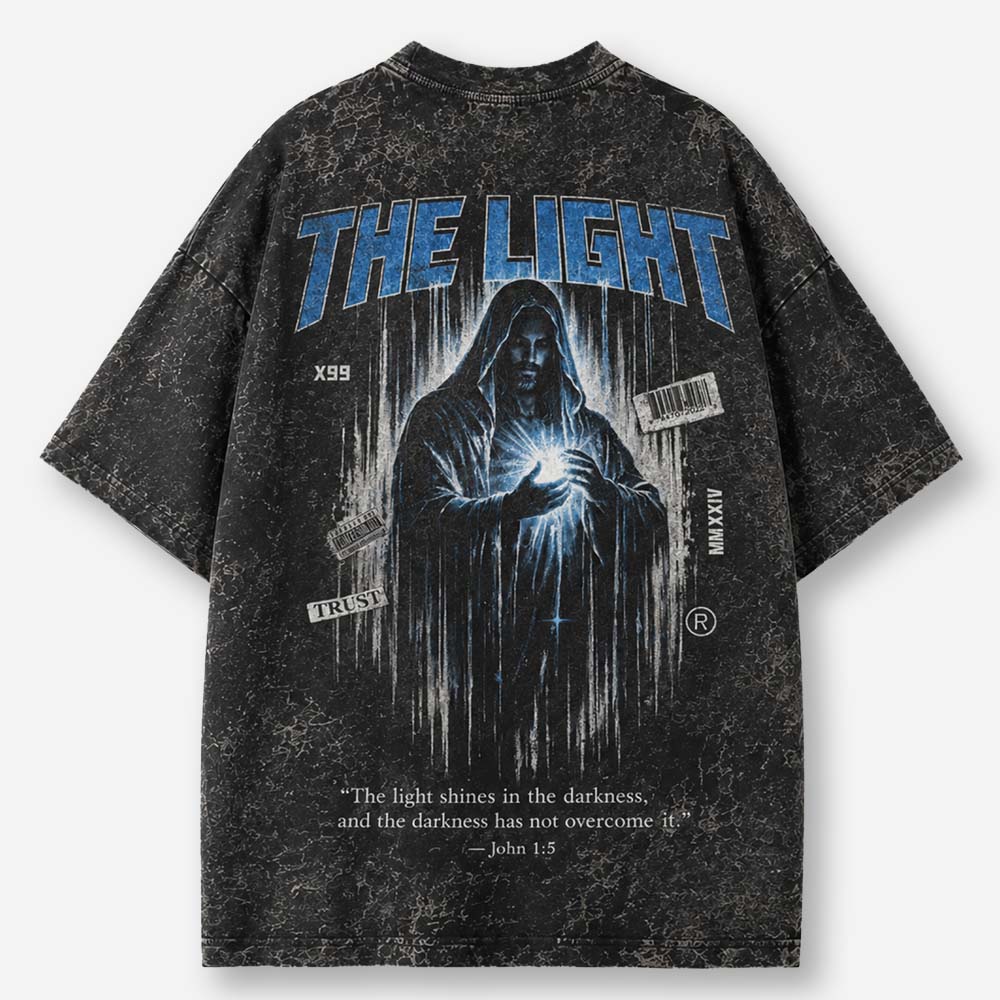 Radiant Light Eco Oversized Graphic Tees · GRS Certified