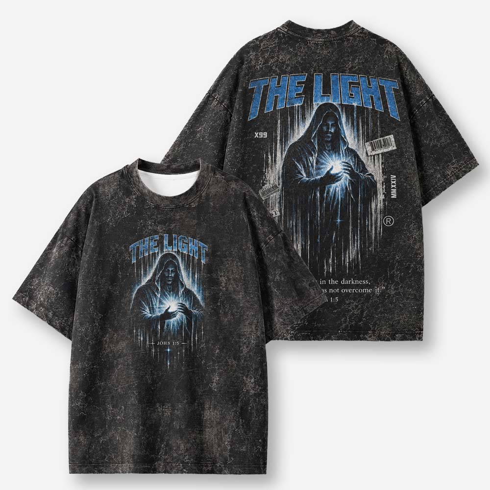 Radiant Light Eco Oversized Graphic Tees · GRS Certified