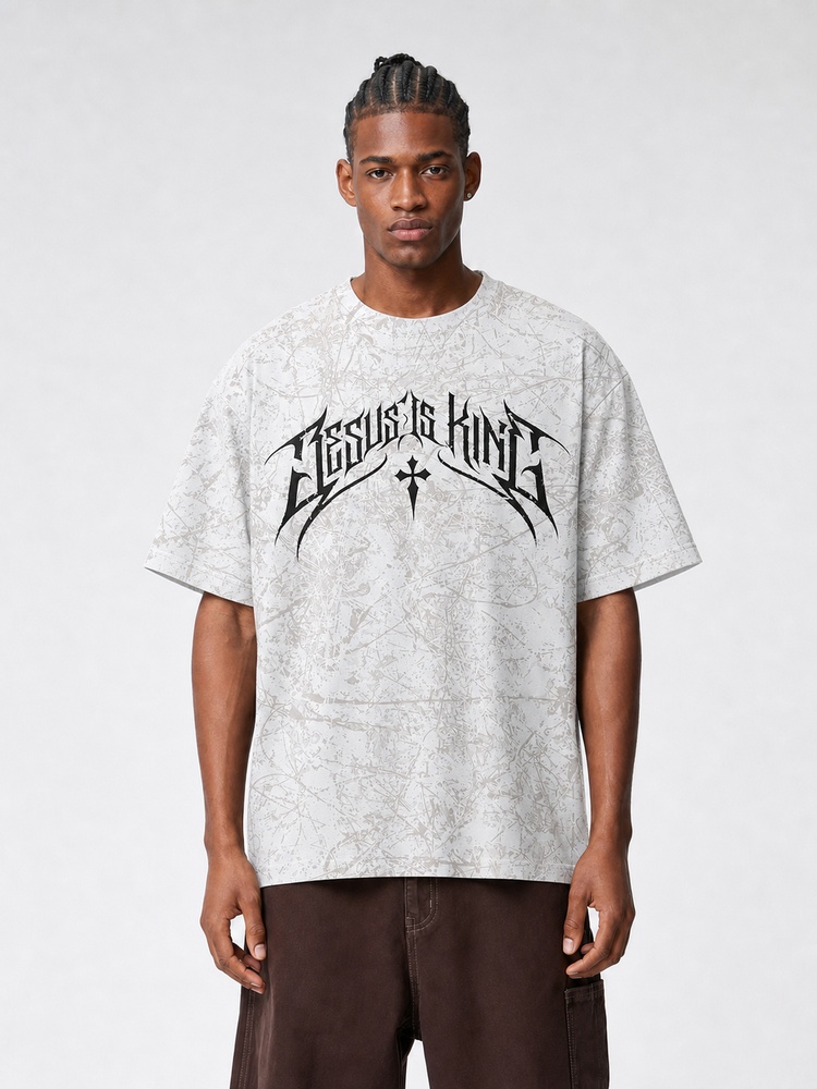 Crowned Warrior Eco Oversized Graphic Tees · GRS Certified
