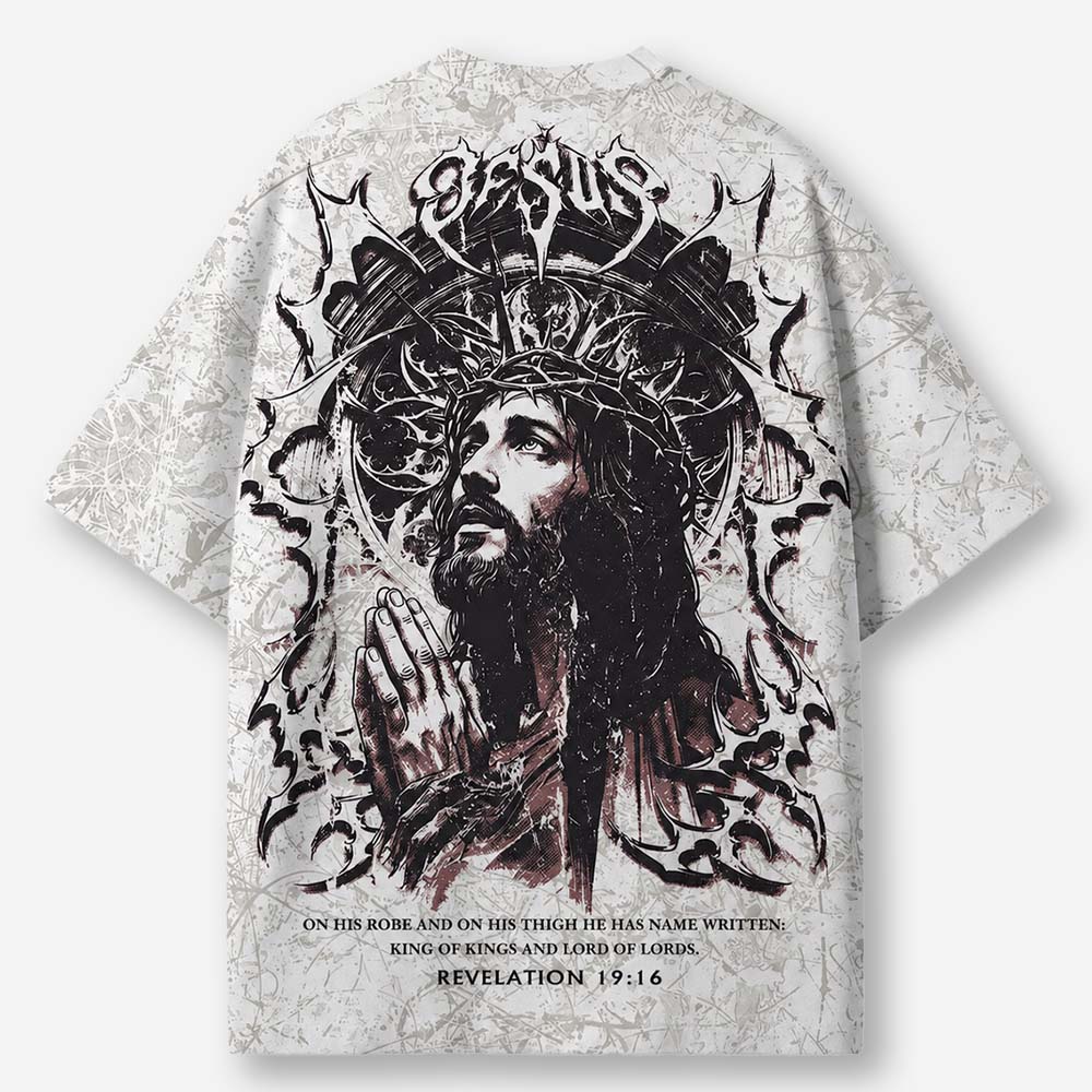 Crowned Warrior Eco Oversized Graphic Tees · GRS Certified