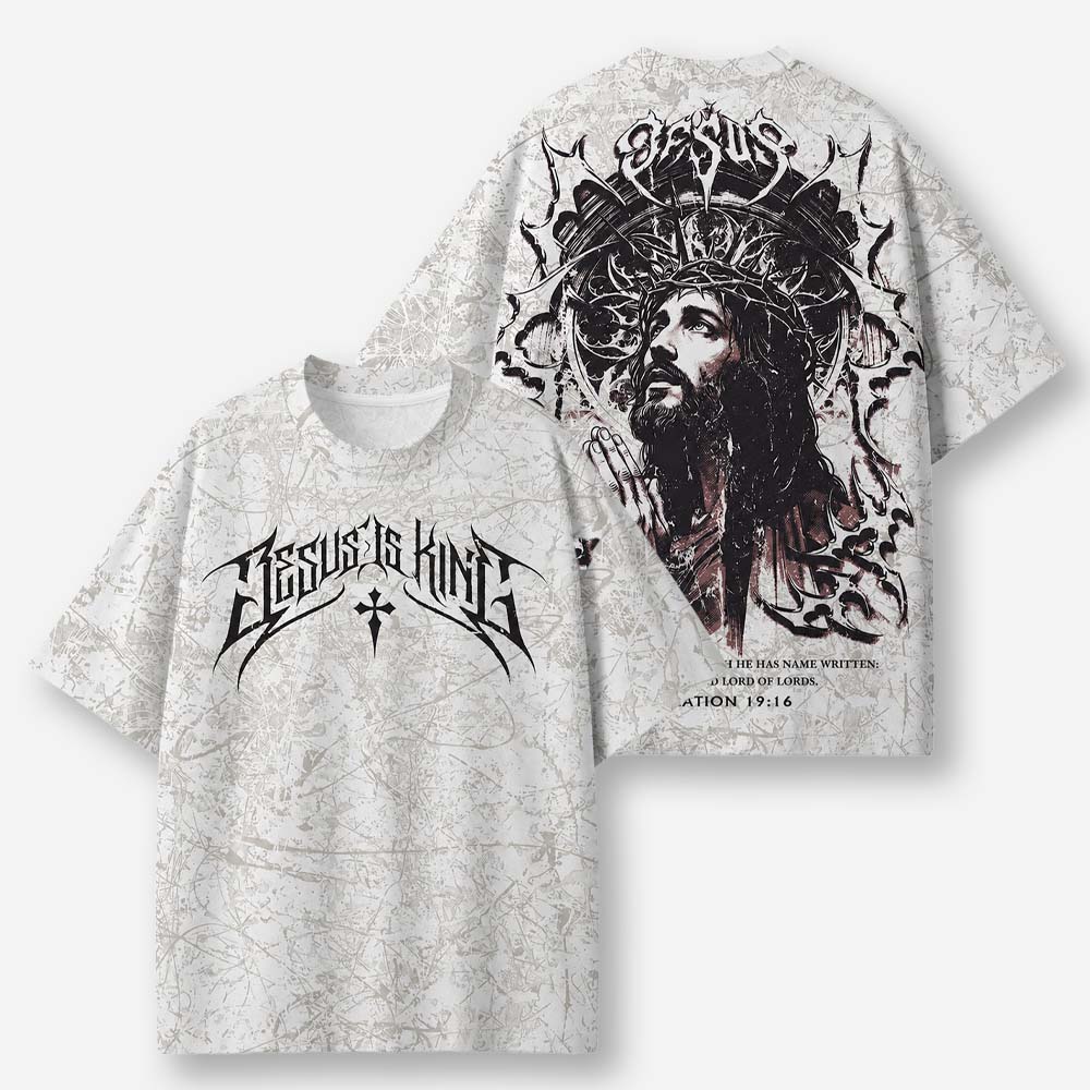 Crowned Warrior Eco Oversized Graphic Tees · GRS Certified