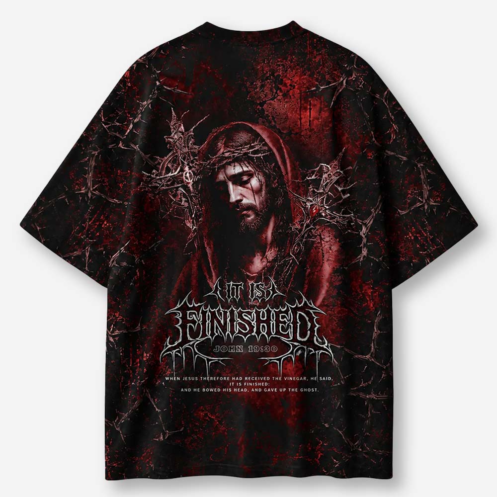 Finished Redemption Eco Oversized Graphic Tees · GRS Certified