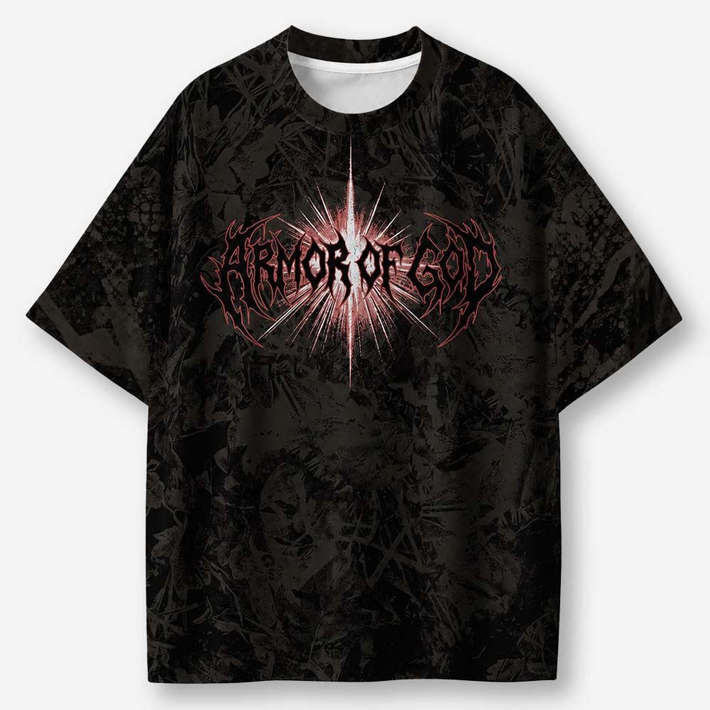 Armored Warrior Eco Oversized Graphic Tees · GRS Certified