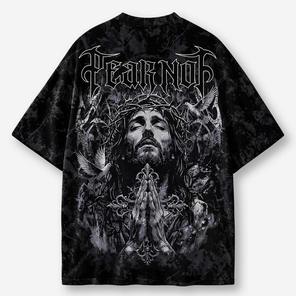 Fearless Crown Eco Oversized Graphic Tees · GRS Certified