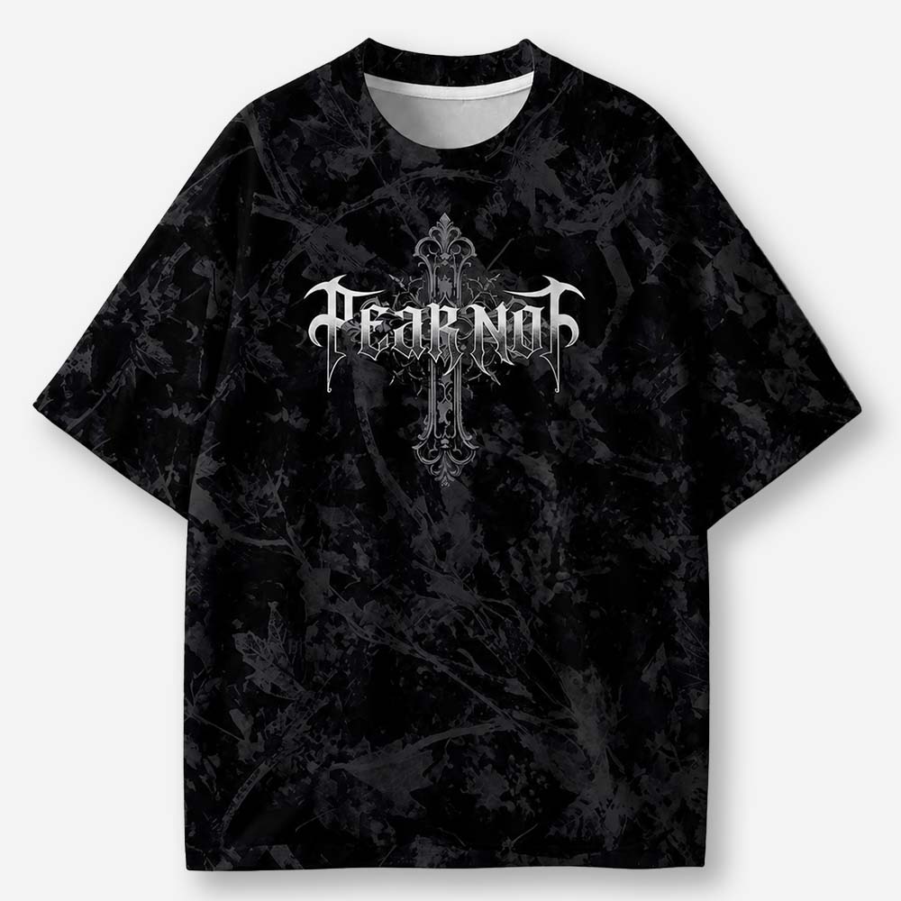 Fearless Crown Eco Oversized Graphic Tees · GRS Certified