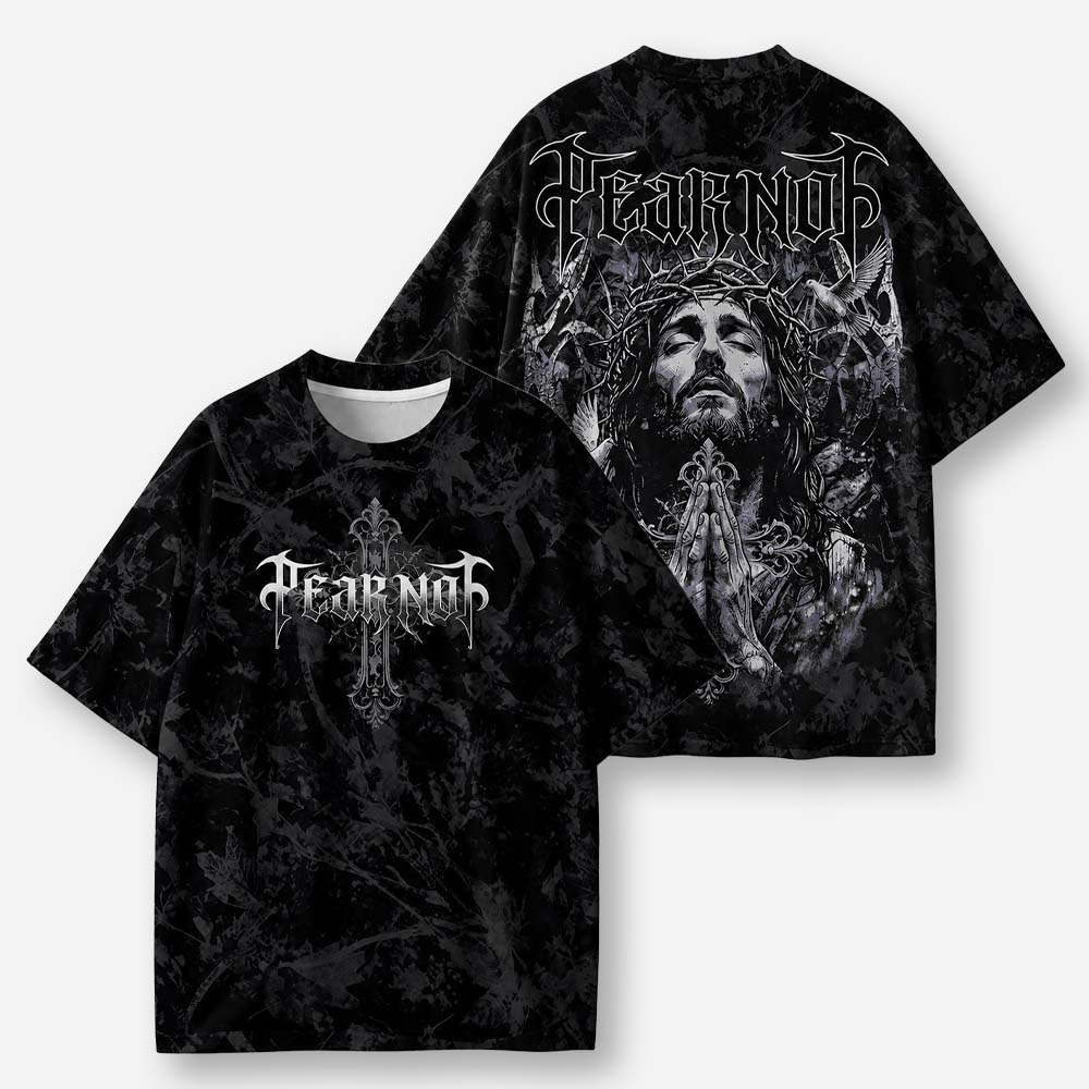 Fearless Crown Eco Oversized Graphic Tees · GRS Certified