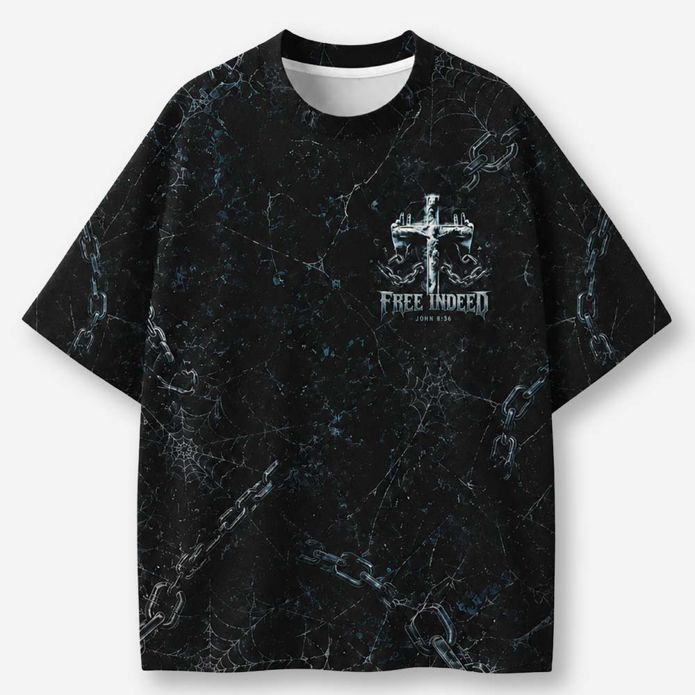 Broken Chains Eco Oversized Graphic Tees · GRS Certified