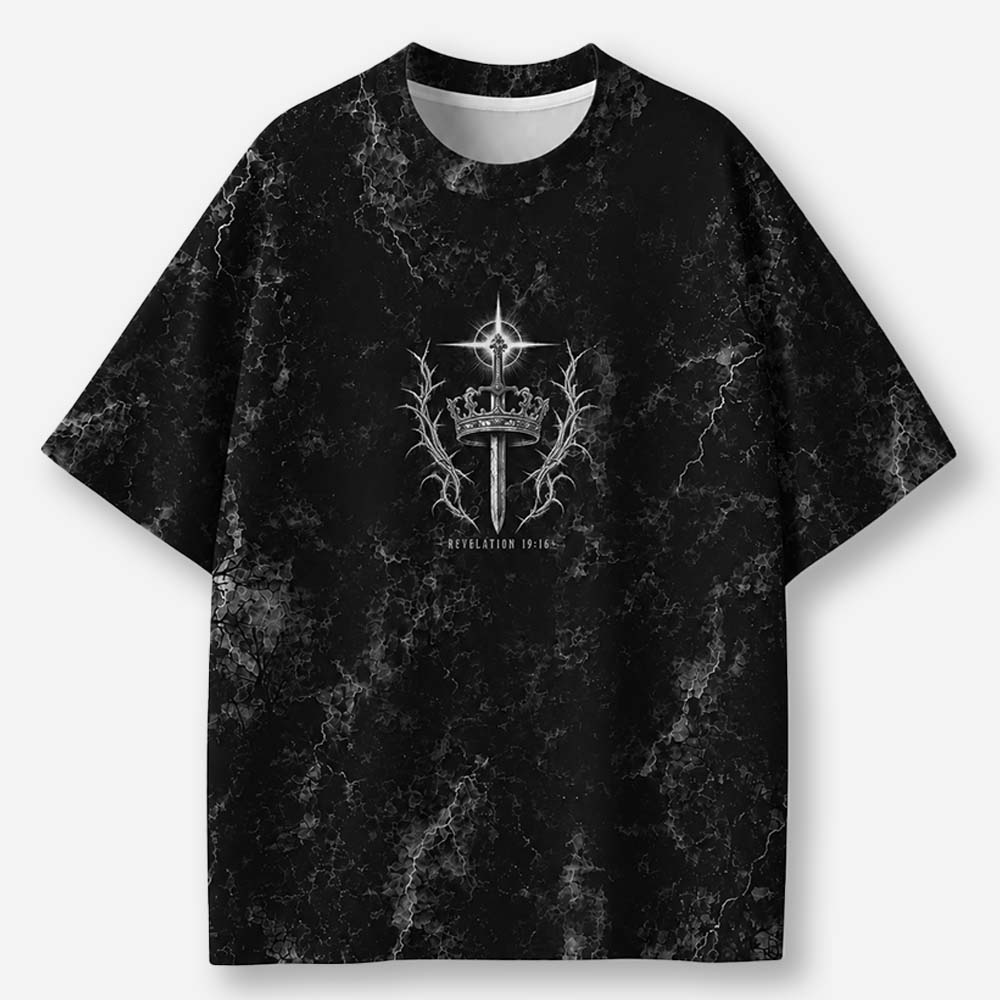 Crowned Rider Eco Oversized Graphic Tees · GRS Certified