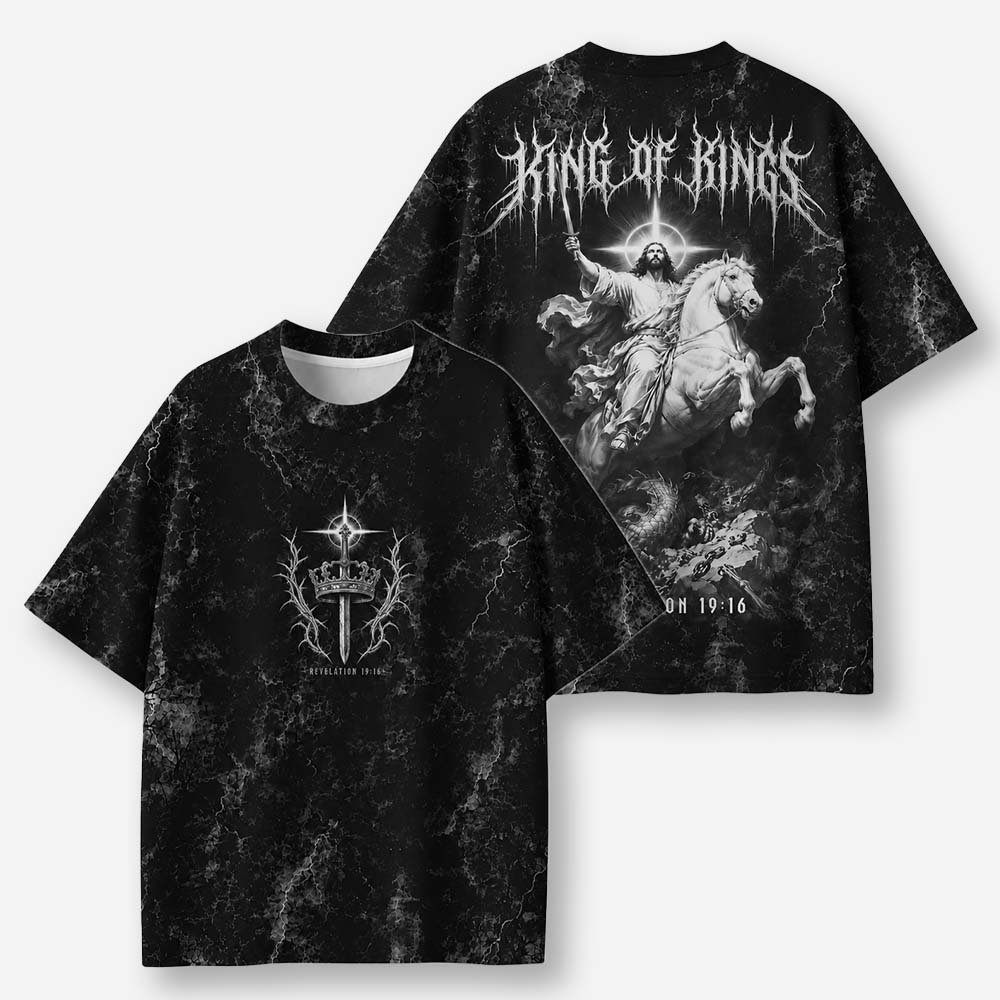 Crowned Rider Eco Oversized Graphic Tees · GRS Certified