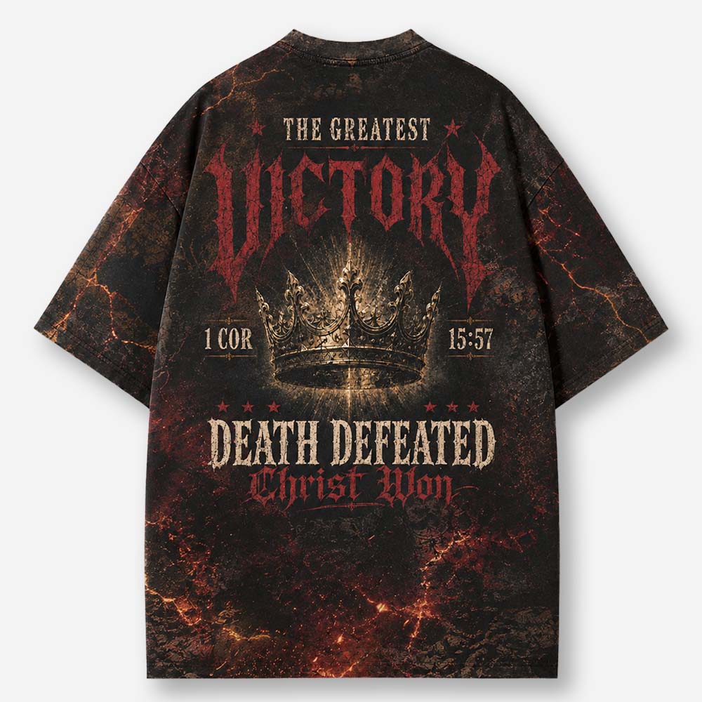 Victory Crown Eco Oversized Graphic Tees · GRS Certified