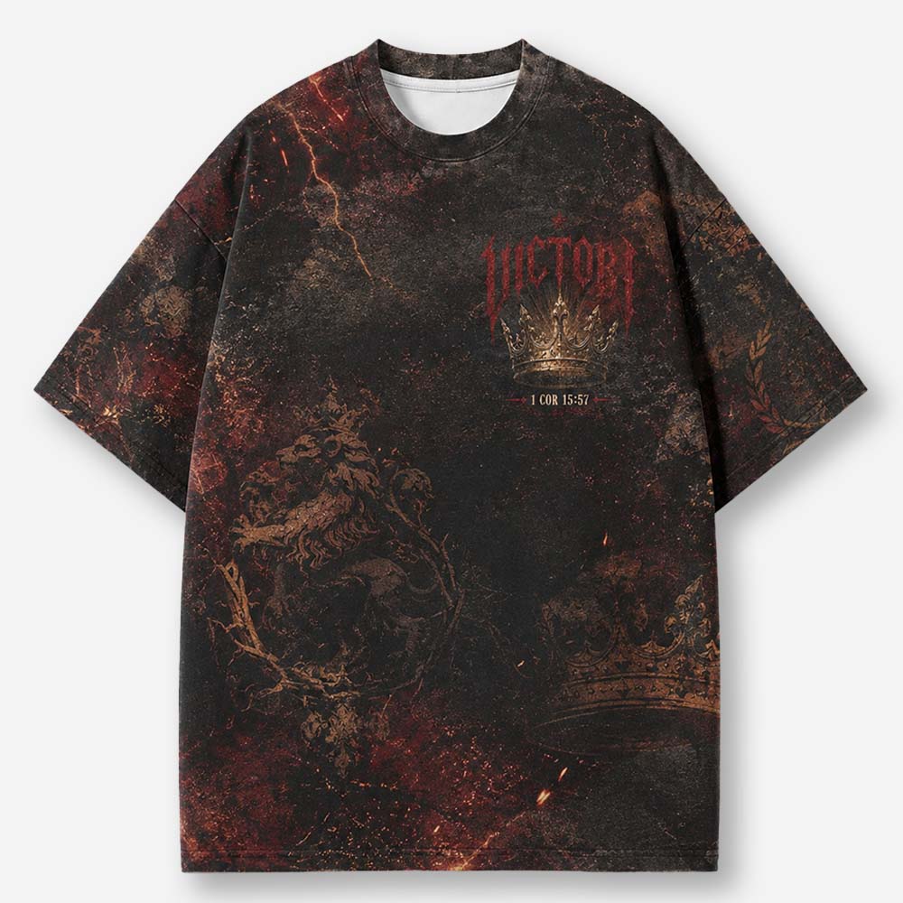 Victory Crown Eco Oversized Graphic Tees · GRS Certified
