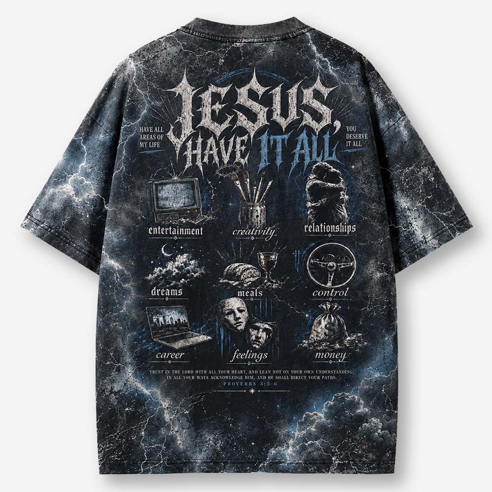 Surrender All Eco Oversized Graphic Tees · GRS Certified