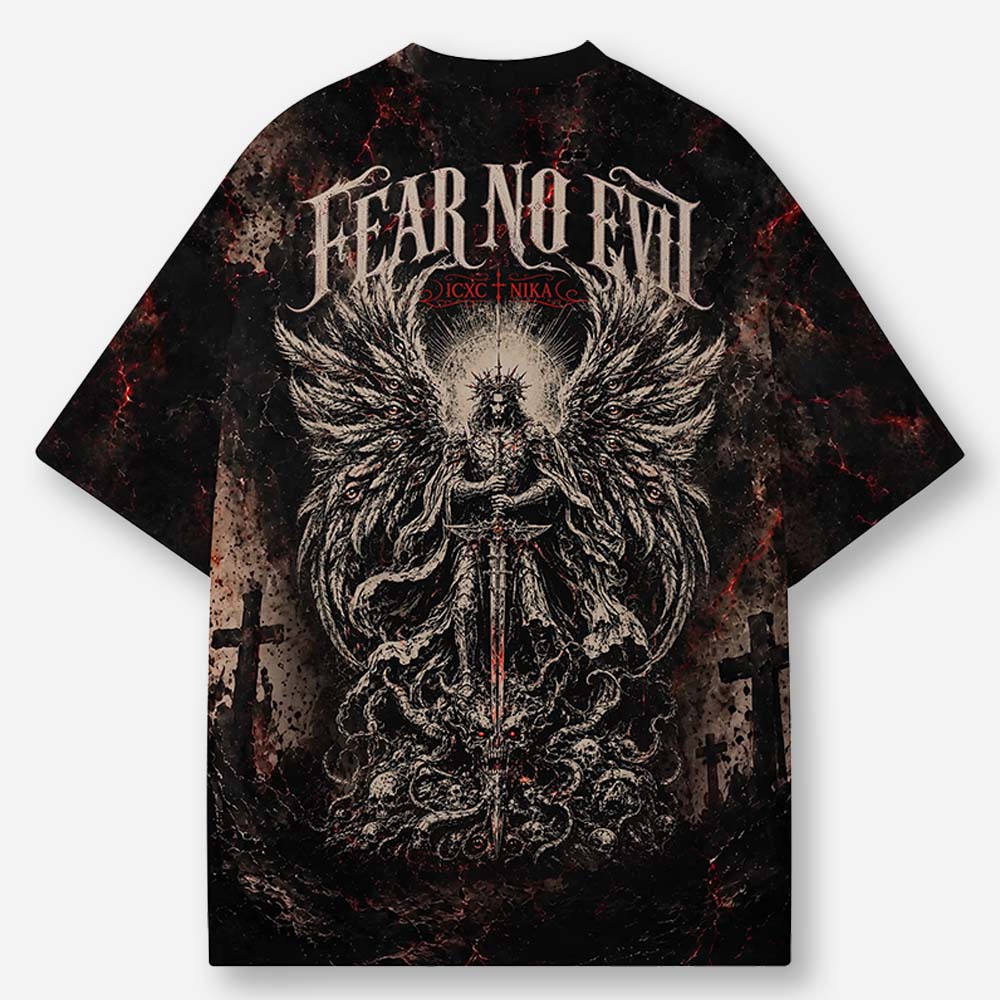 Fearless Guardian Eco Oversized Graphic Tees · GRS Certified