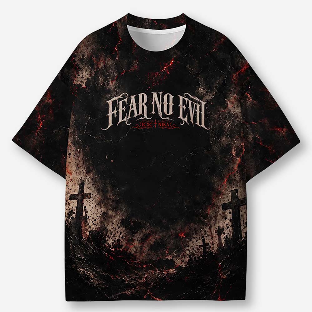 Fearless Guardian Eco Oversized Graphic Tees · GRS Certified