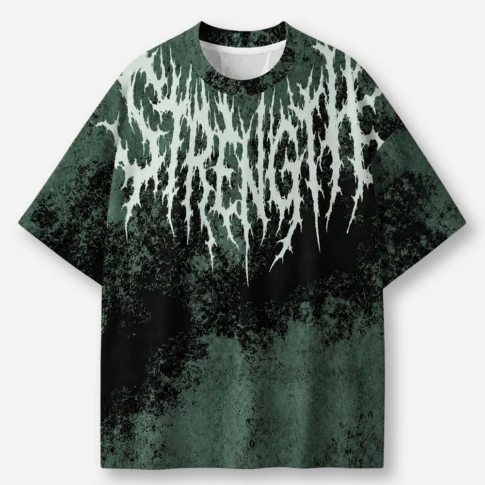 Strength Eco Oversized Graphic Tees · GRS Certifie