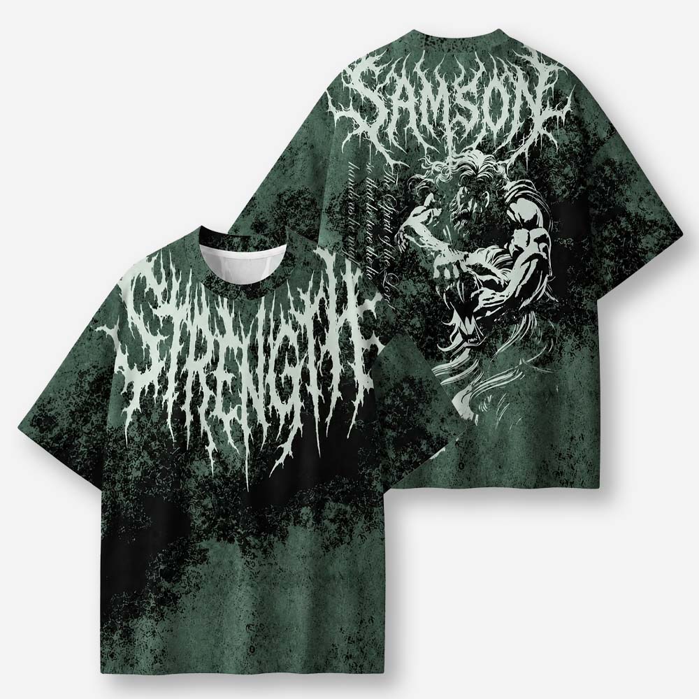 Strength Eco Oversized Graphic Tees · GRS Certifie